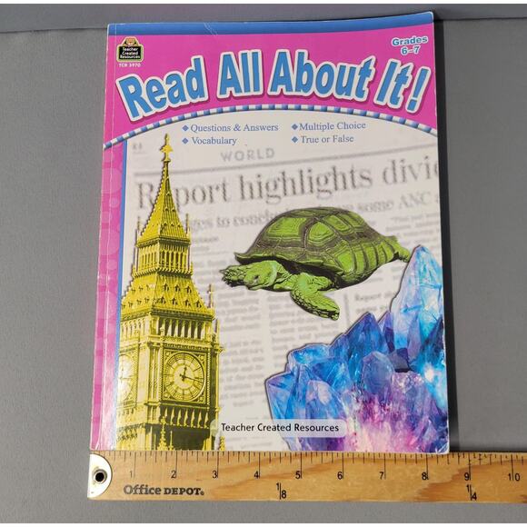 Read All About It Susan Fineman Workbook Grades 6-7 Teacher Created Resources - Picture 13 of 16